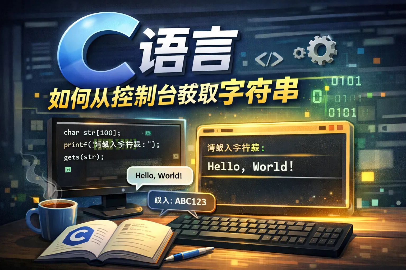 c语言如何从控制台获取字符串