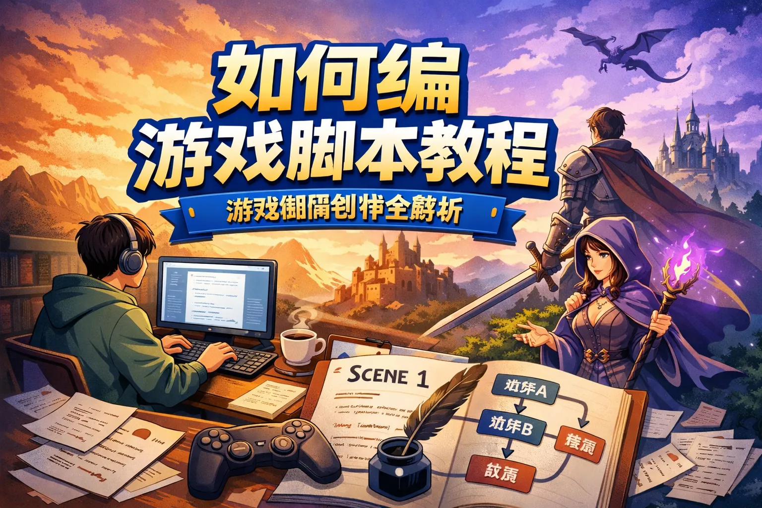 如何编游戏脚本教程