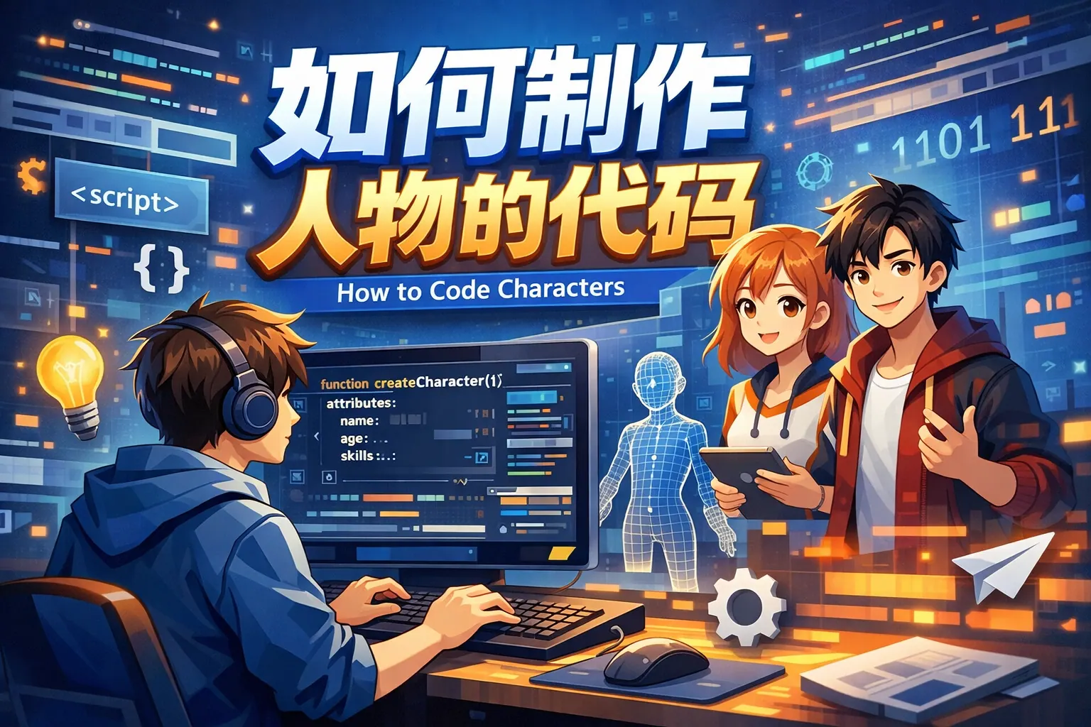 如何制作人物的代码