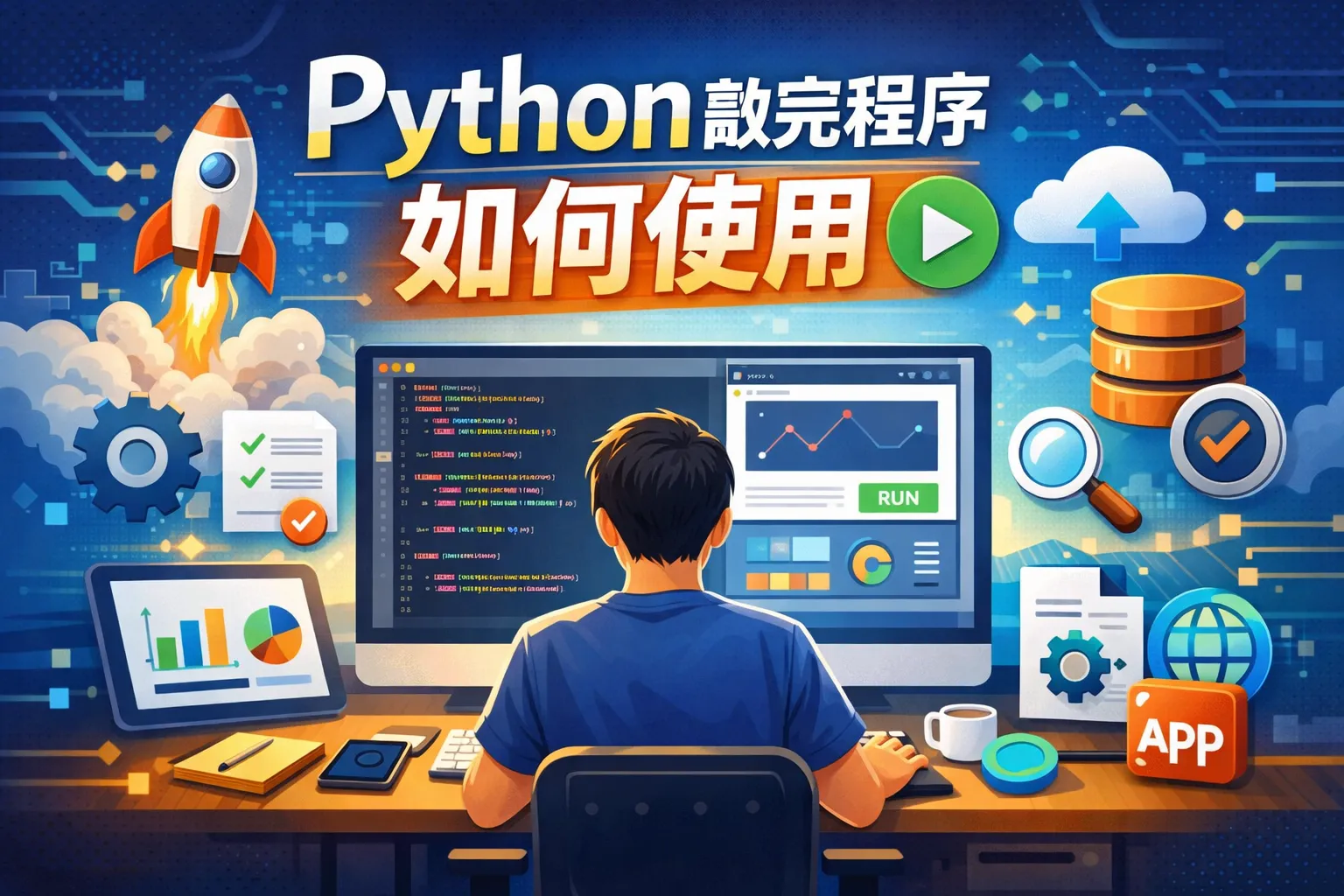 python敲完程序如何使用