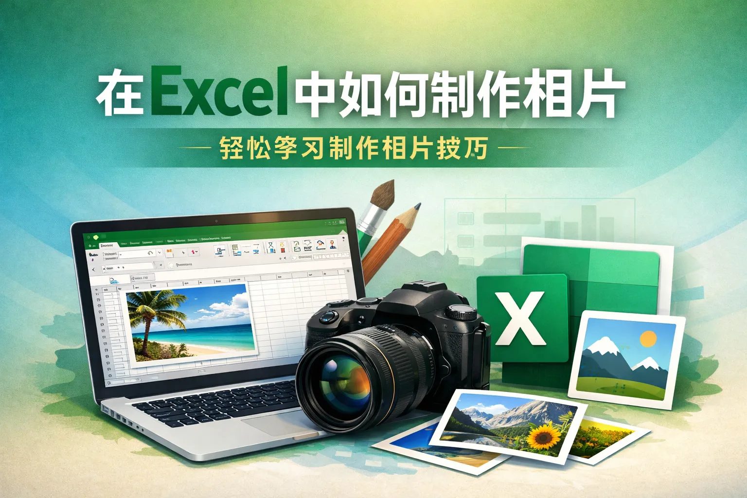 在excel中如何制作相片