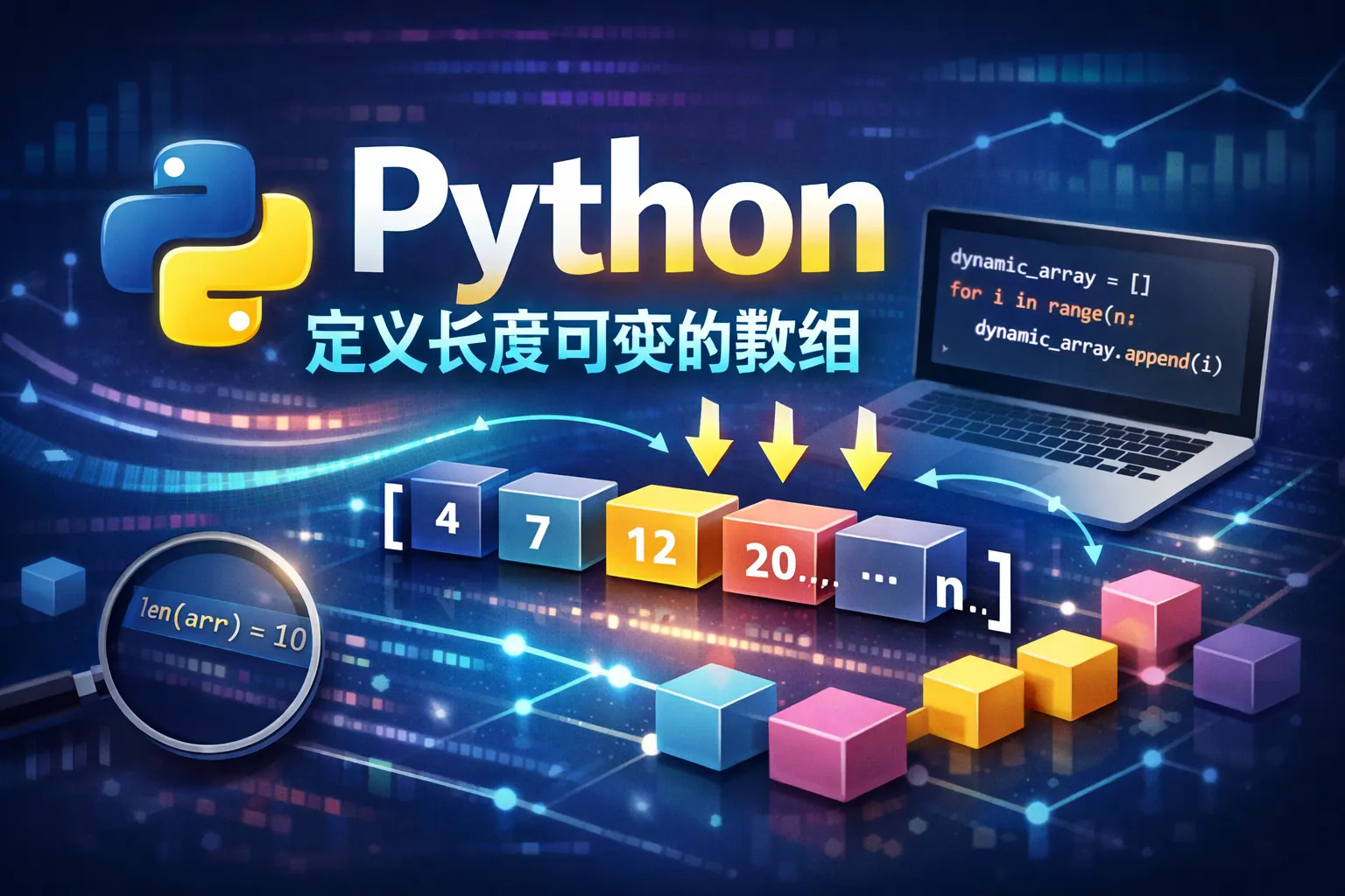 python定义长度可变的数组