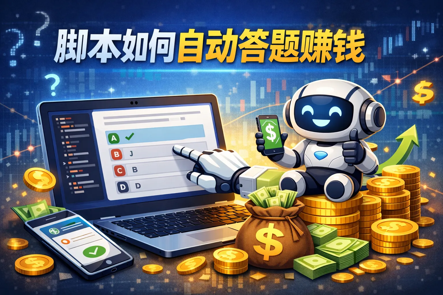 脚本如何自动答题赚钱