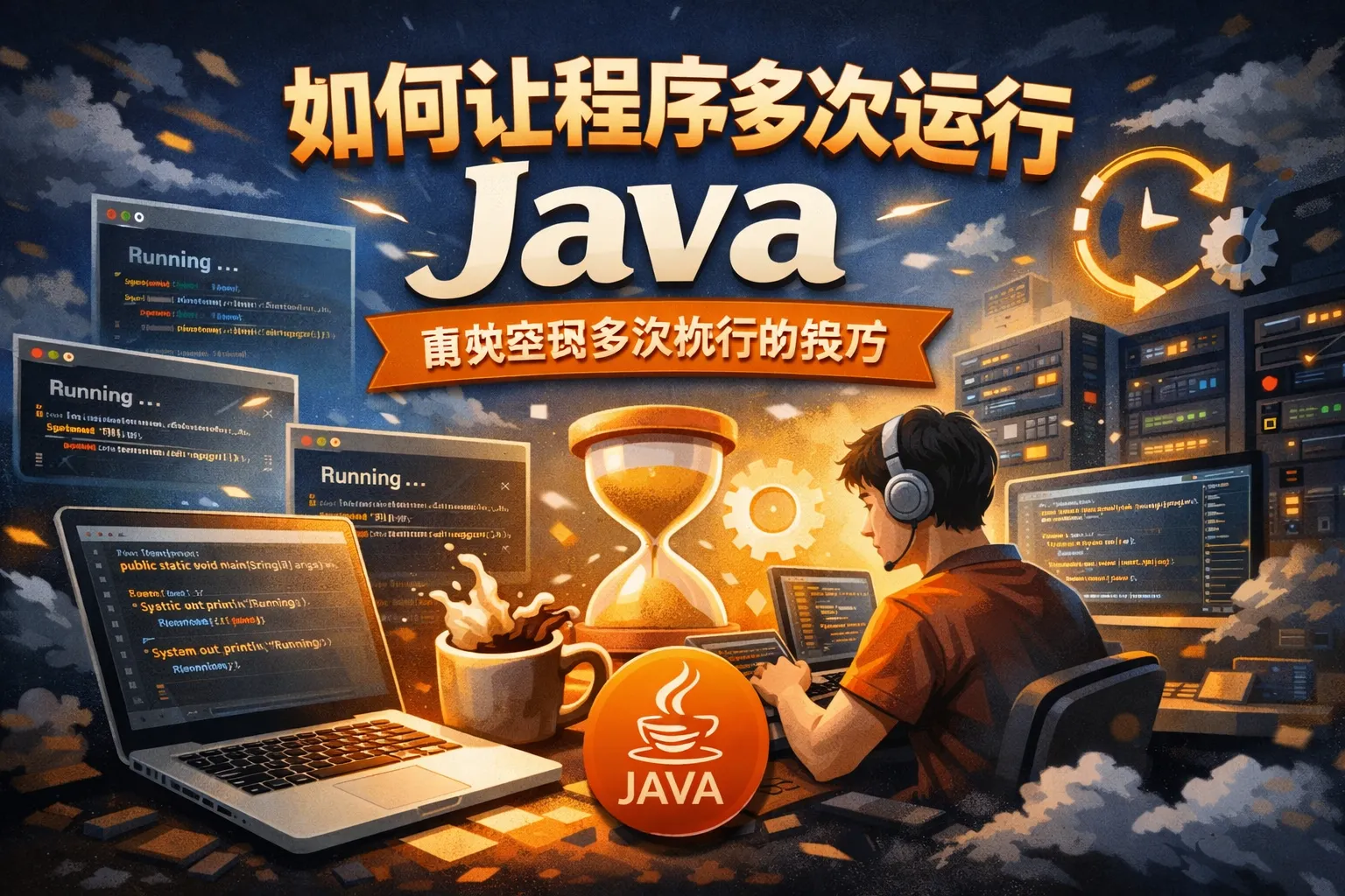 如何让程序多次运行java