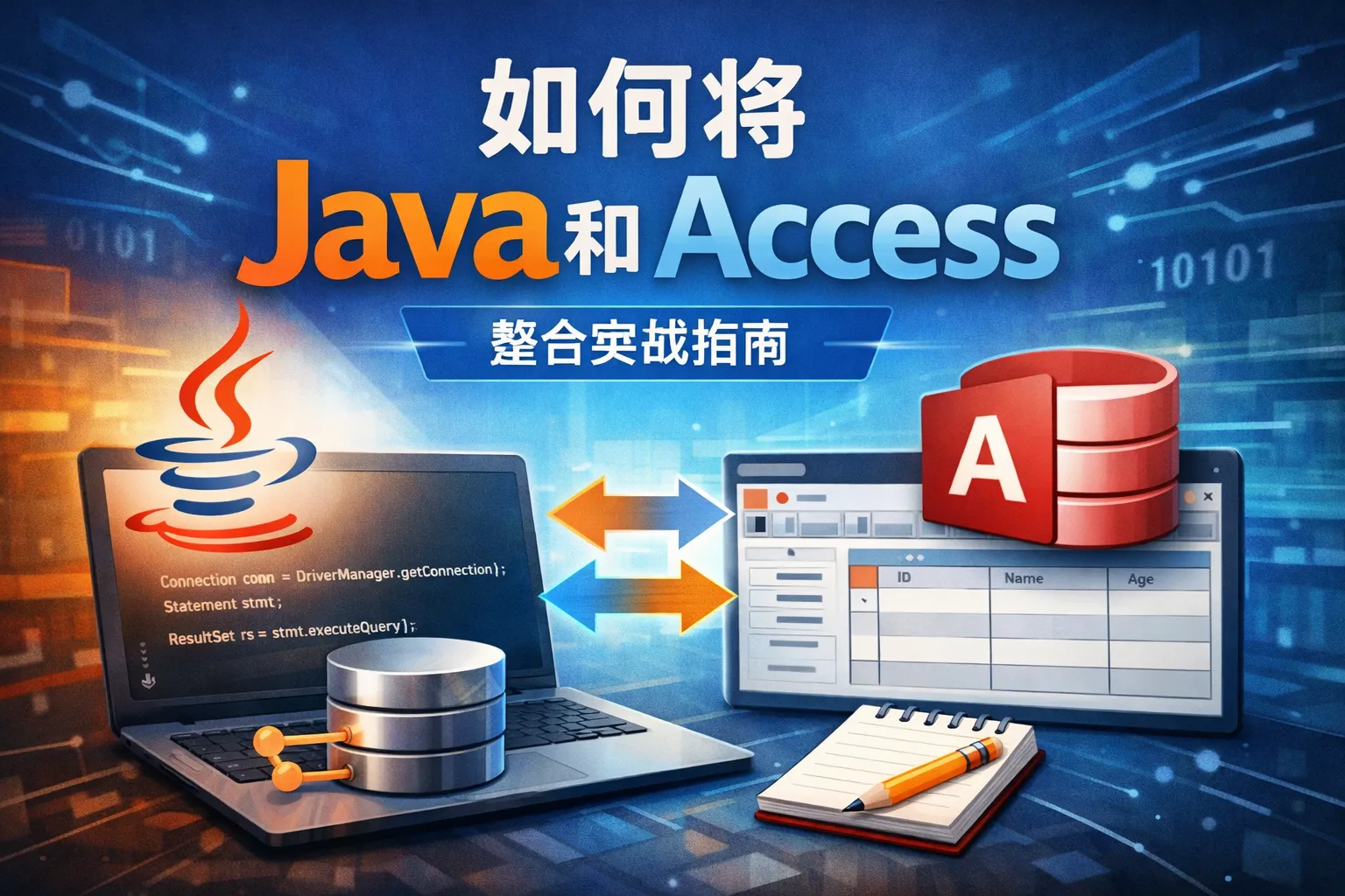 如何将java和access