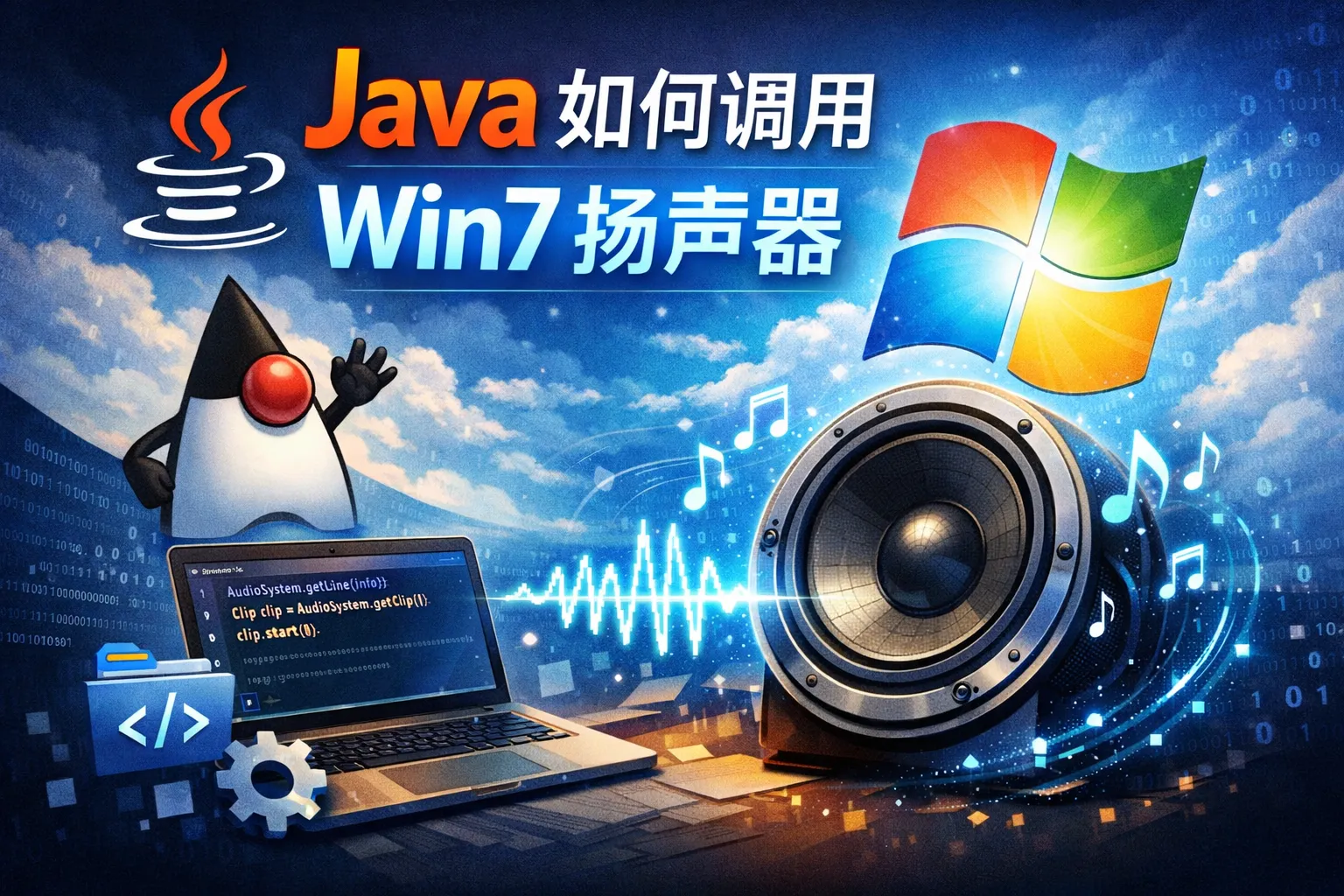 java如何调用win7扬声器