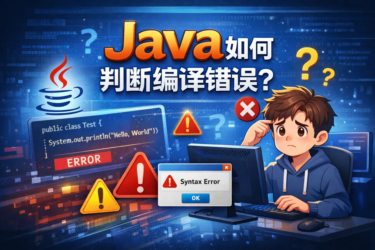 java如何判断编译错误的是