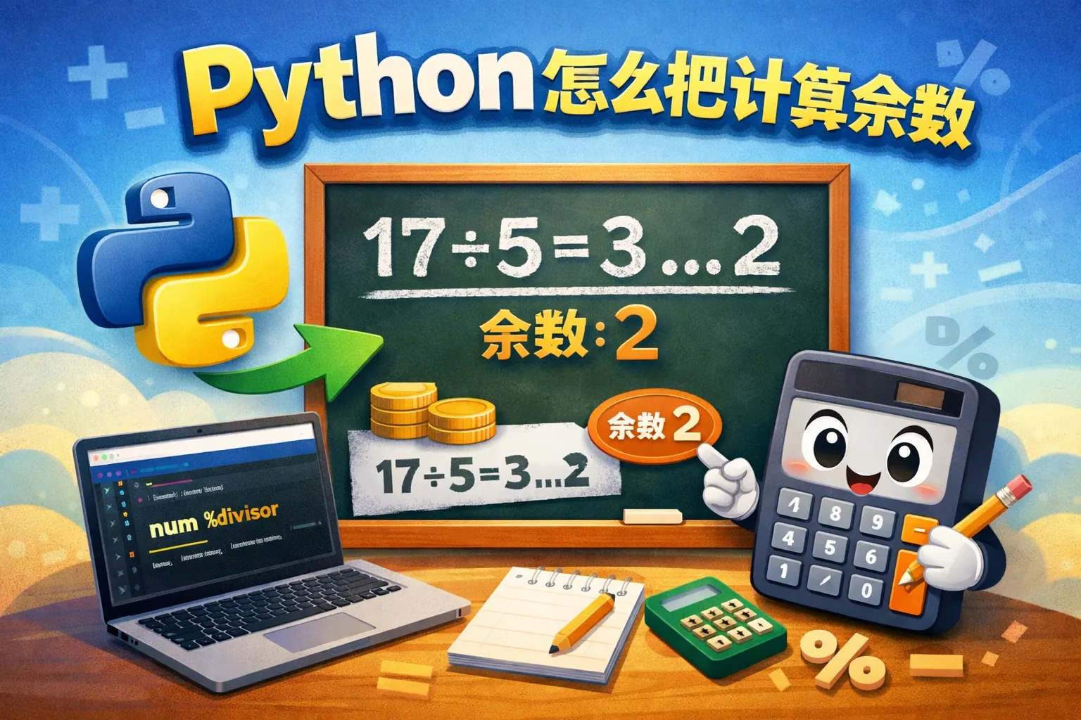 python怎么把计算余数