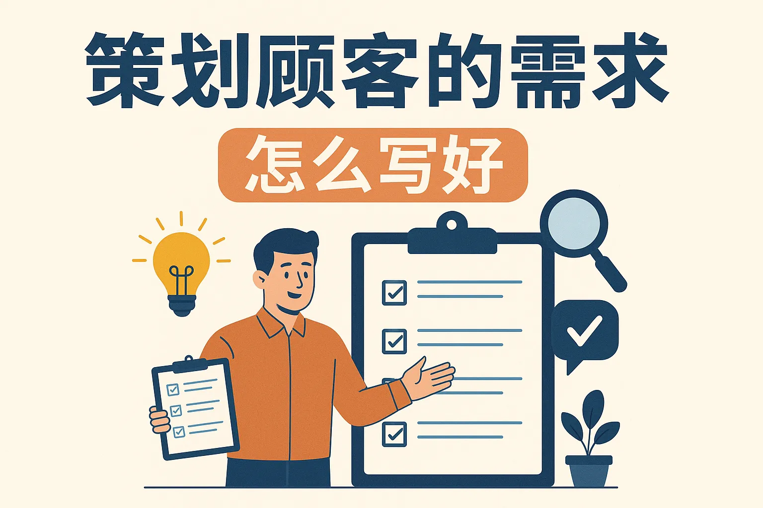 策划顾客的需求怎么写好