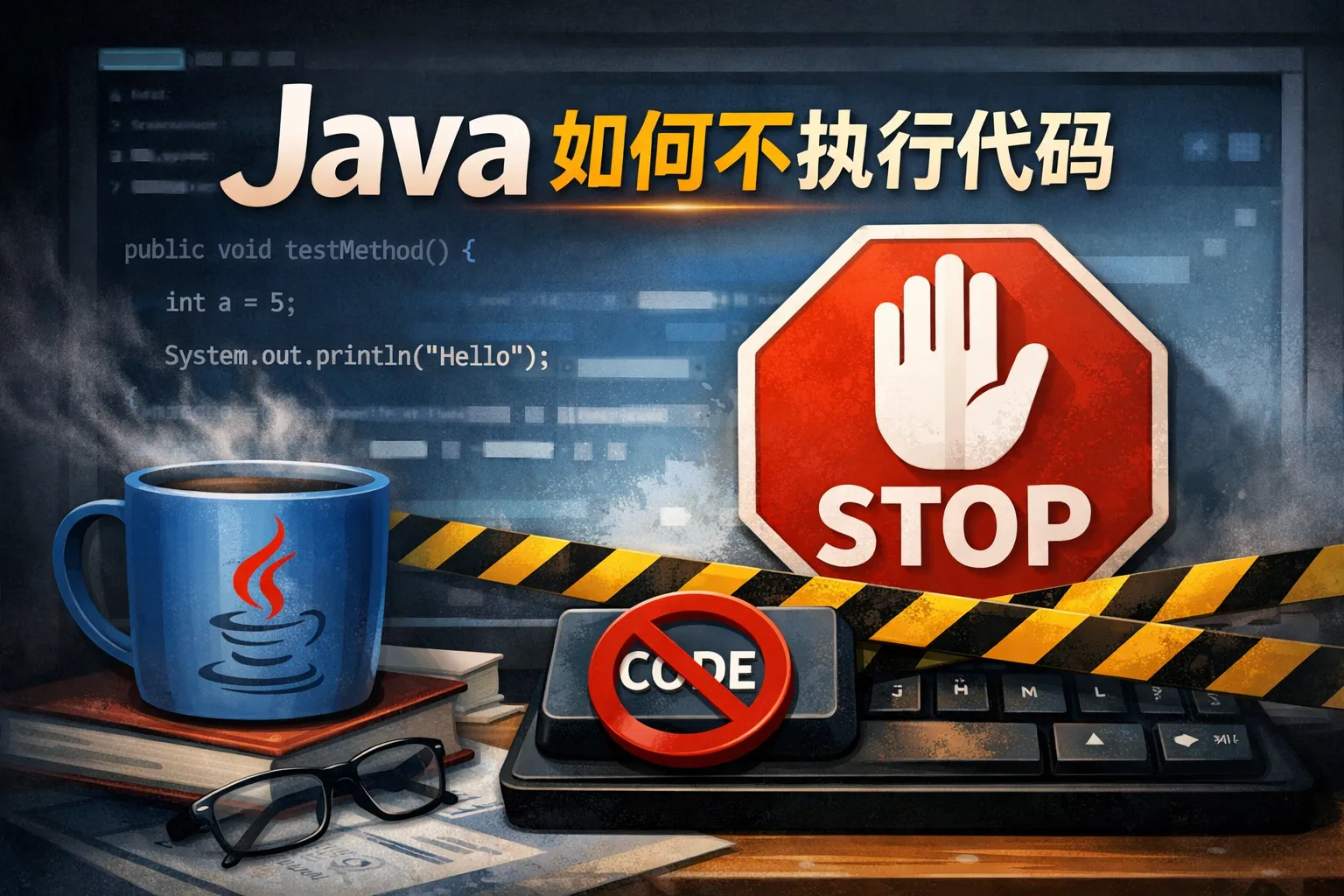 java如何不执行代码