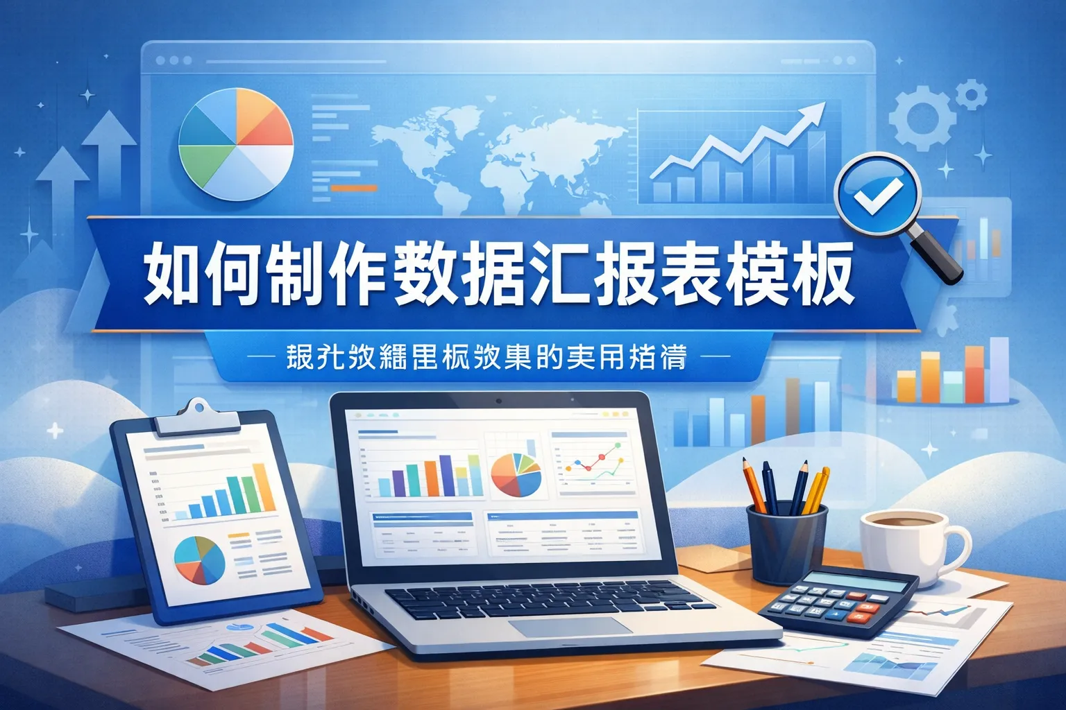 如何制作数据汇报表模板