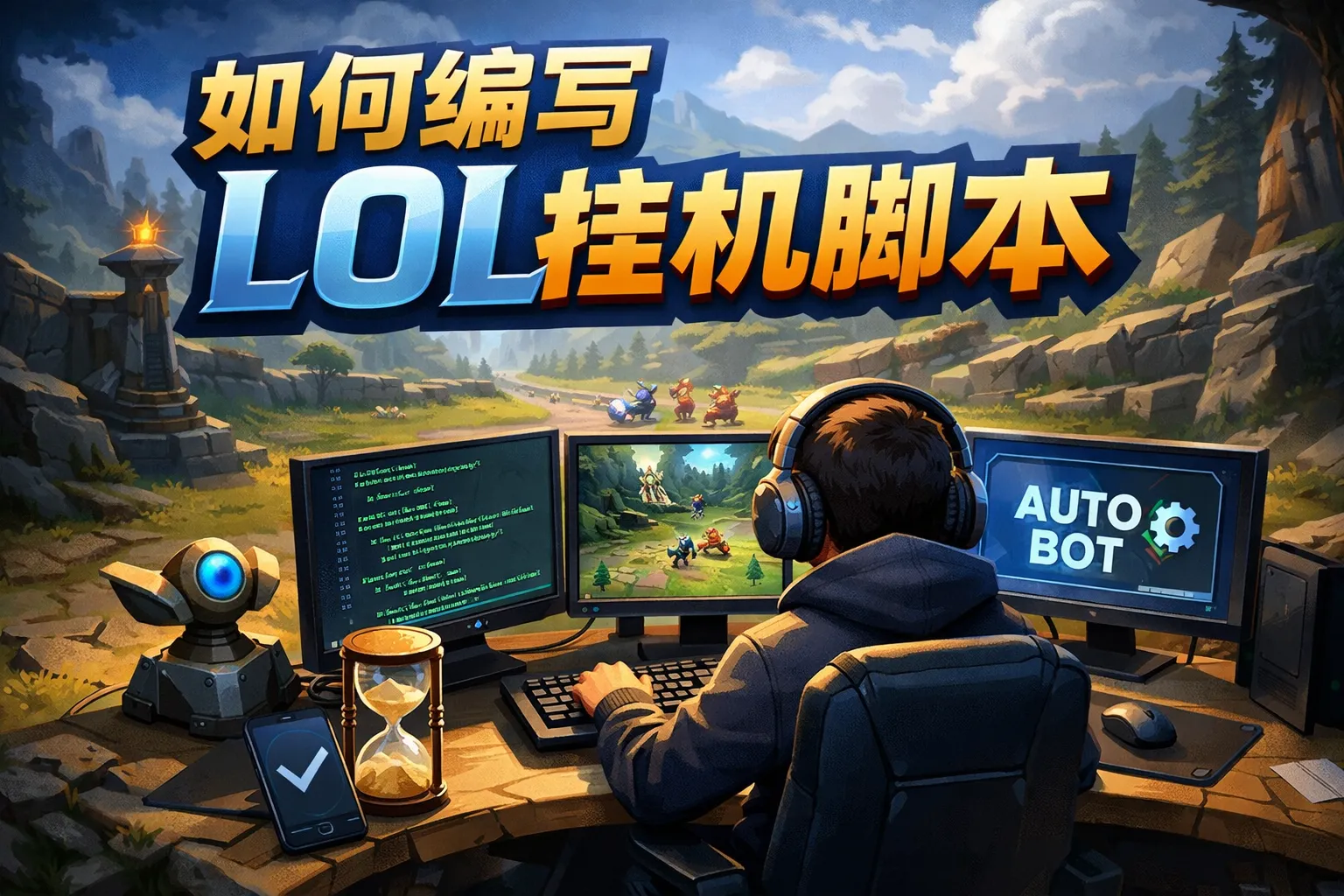 如何编写lol挂机脚本