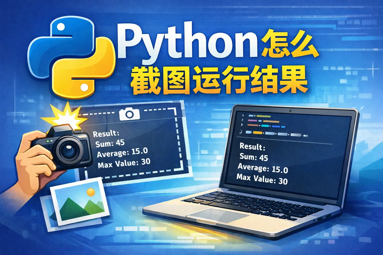 python怎么截图运行结果