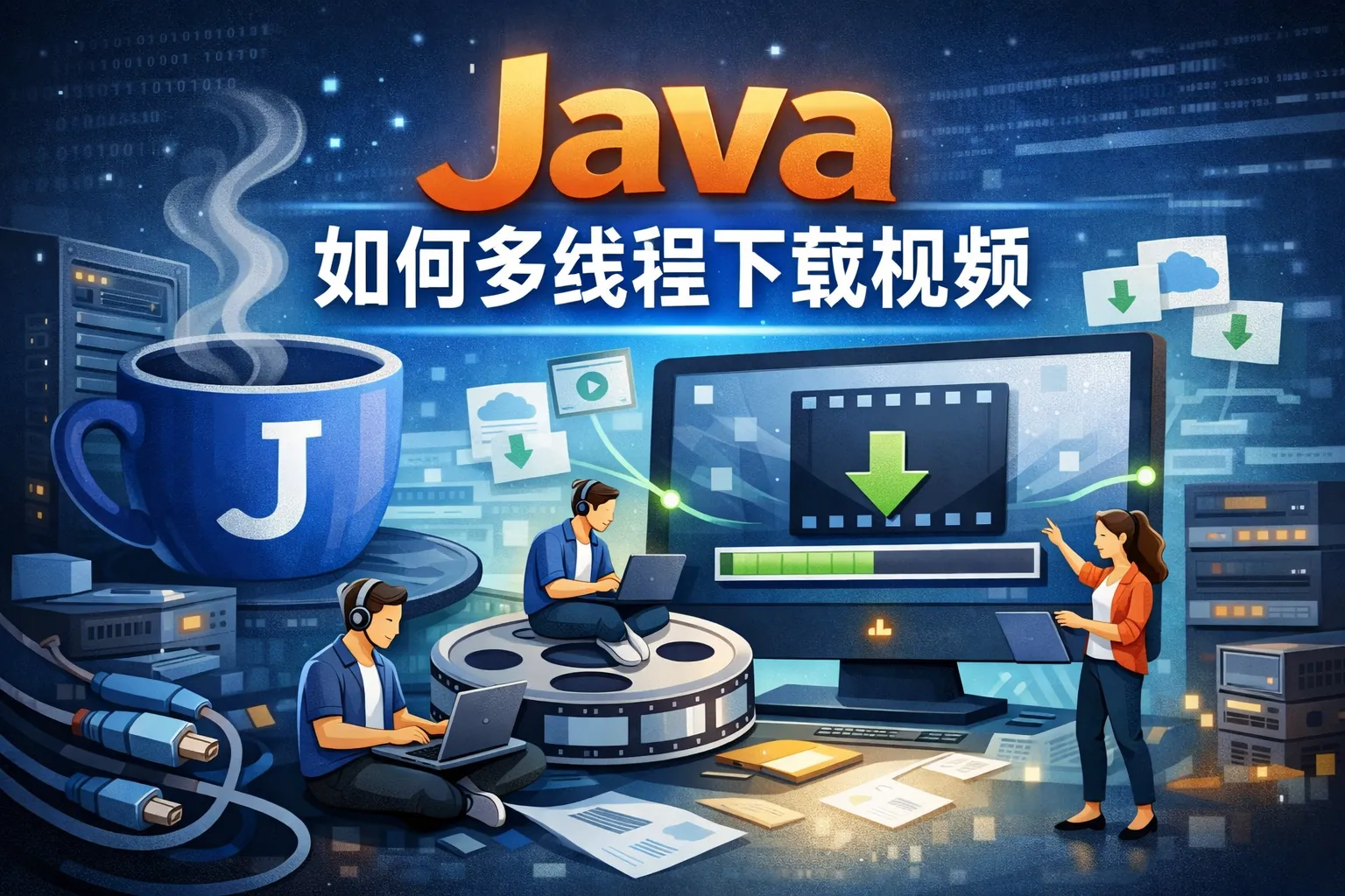 java如何多线程下载视频