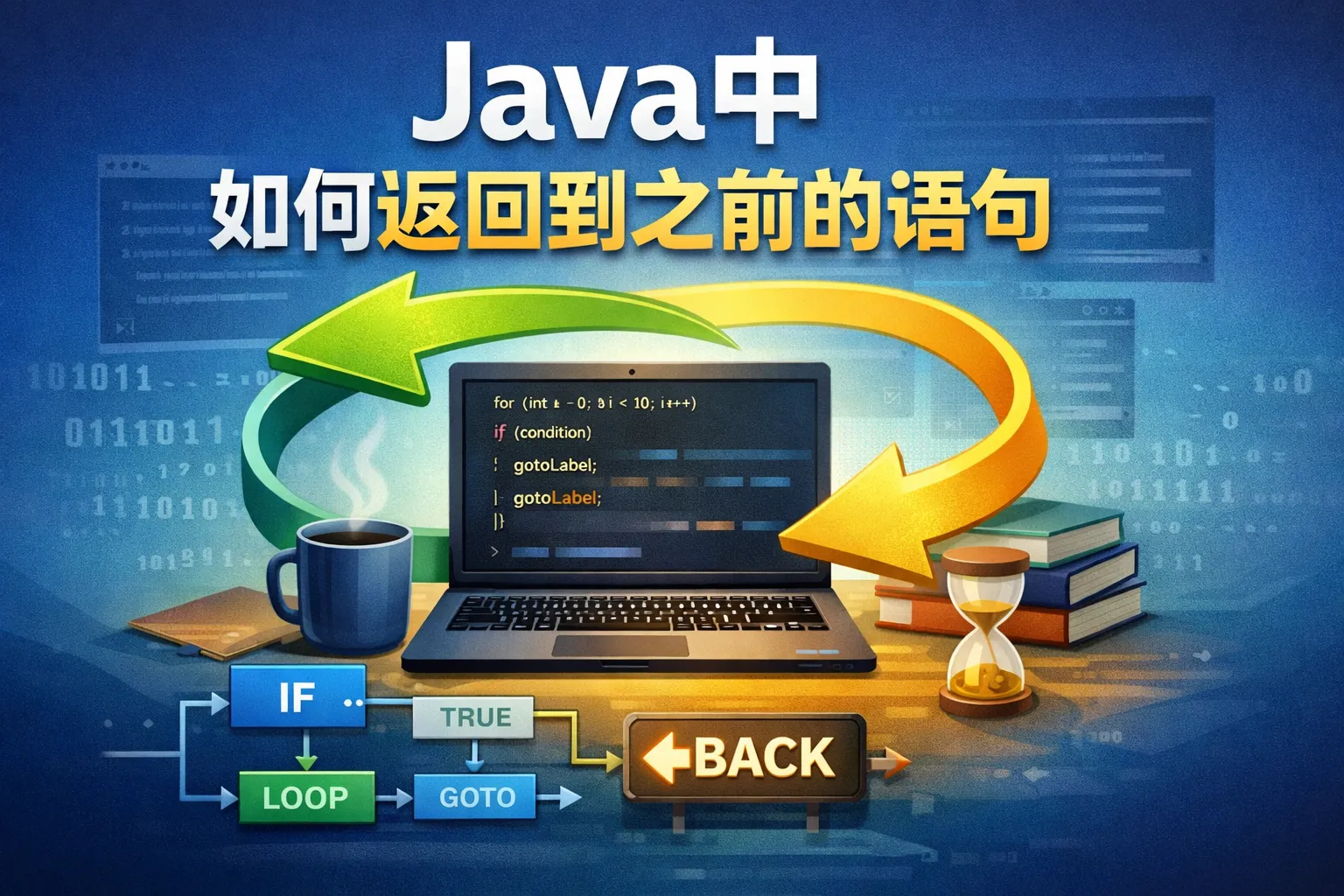 java中如何返回到之前的语句
