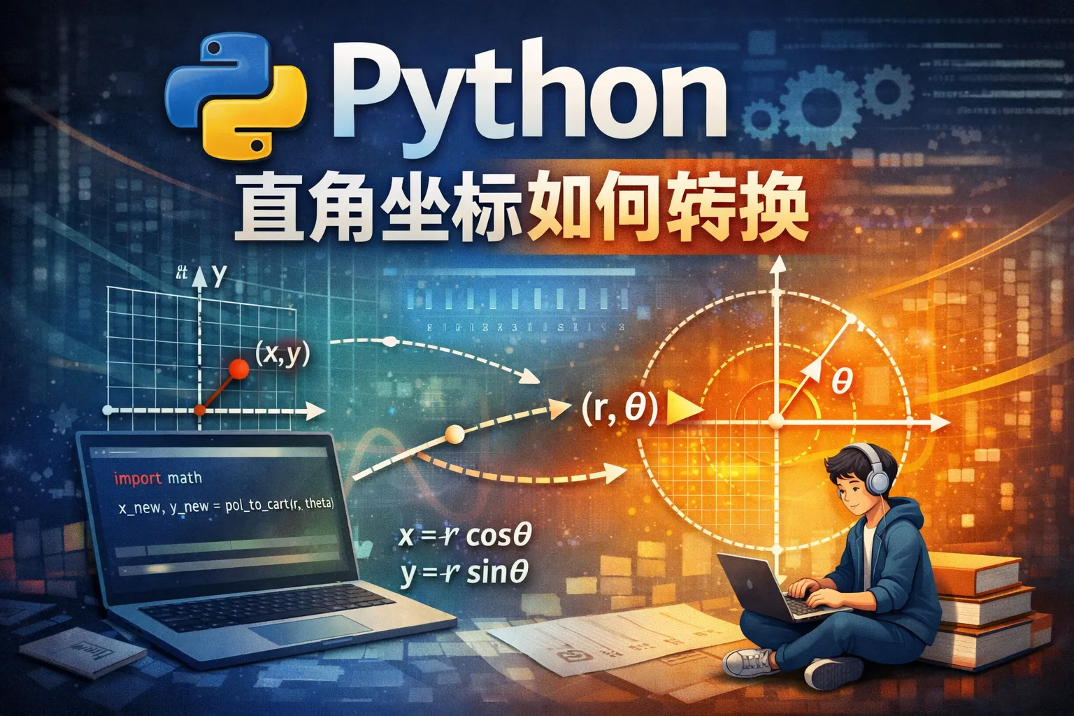 Python直角坐标如何转换