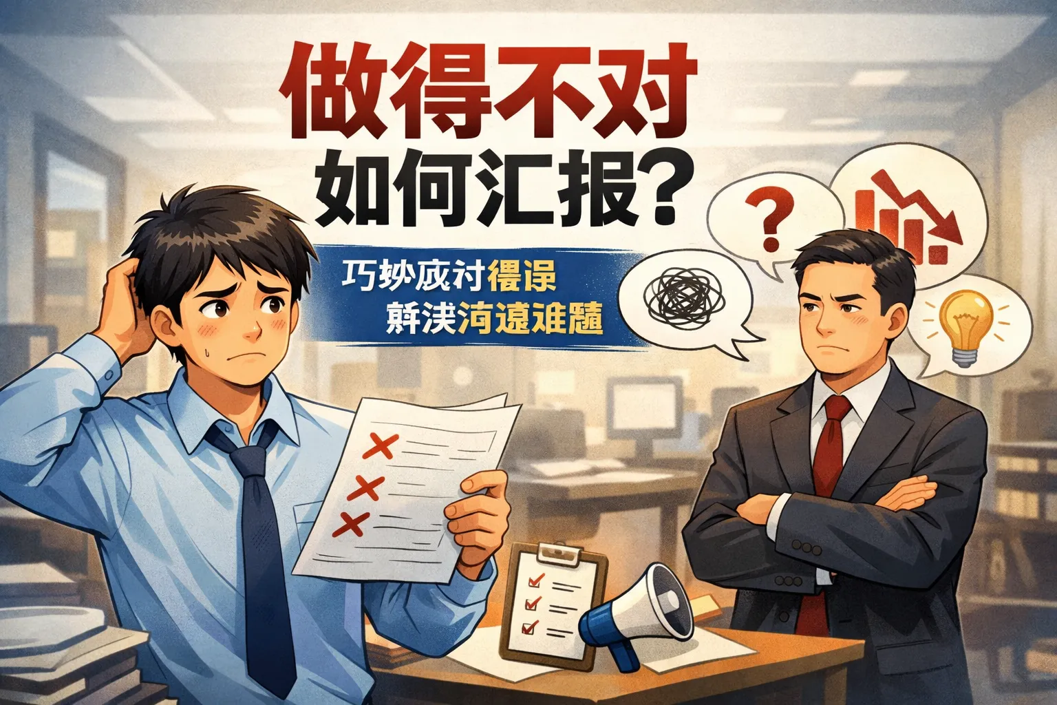 做得不对如何汇报