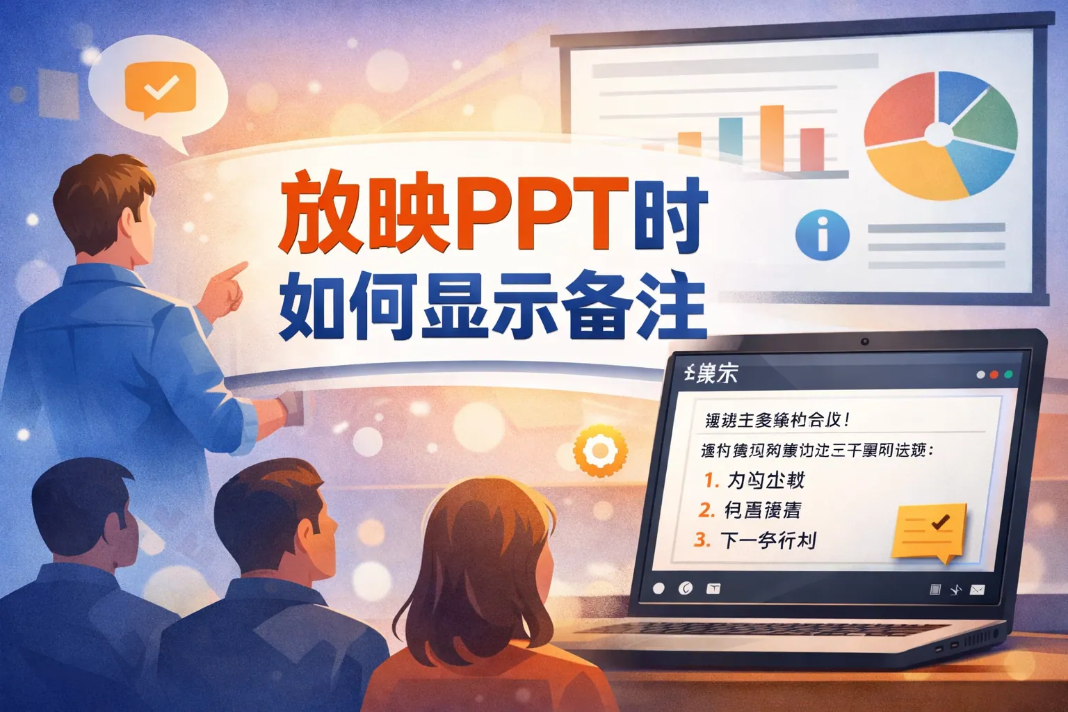 放映ppt时如何显示备注