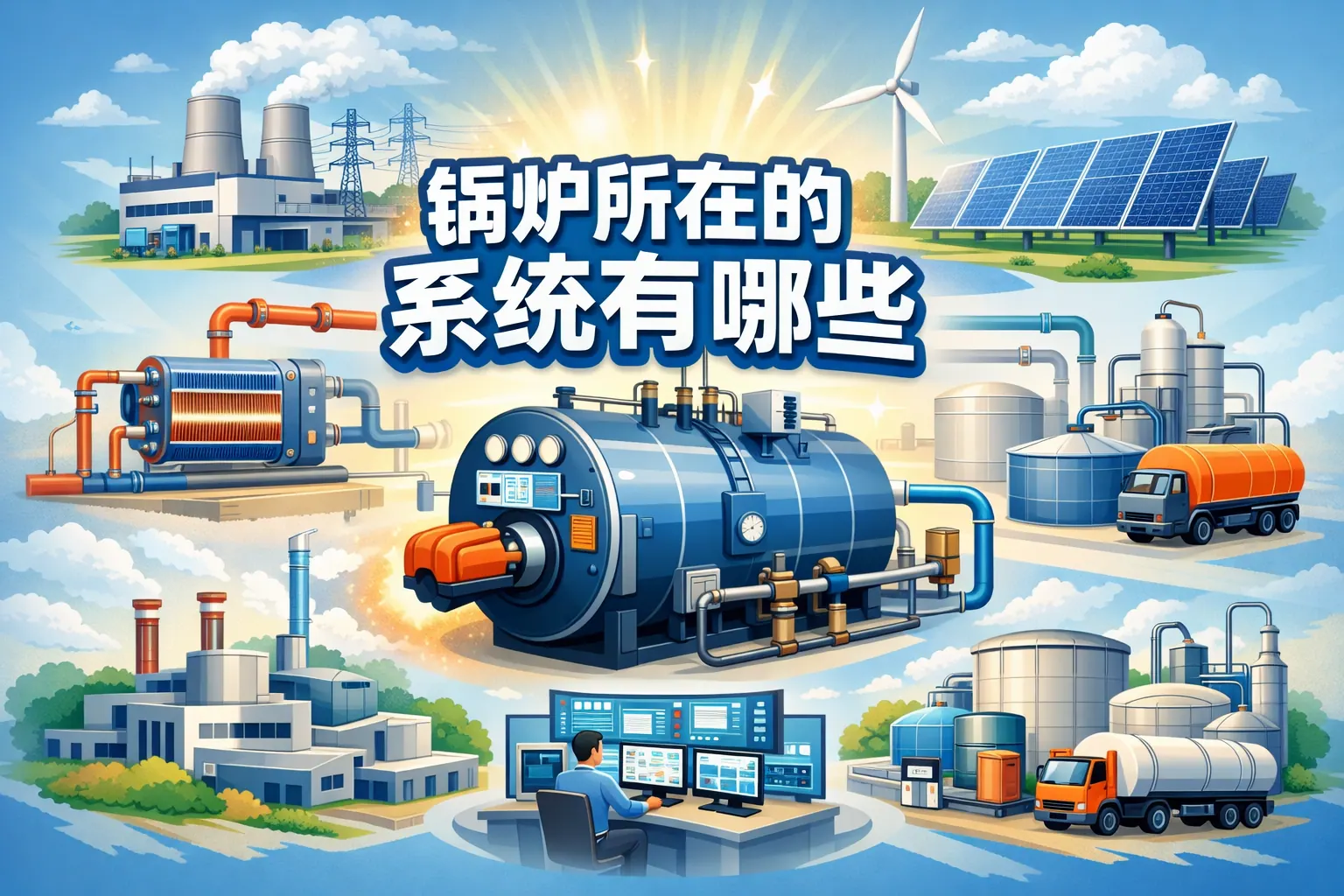 锅炉所在的系统有哪些