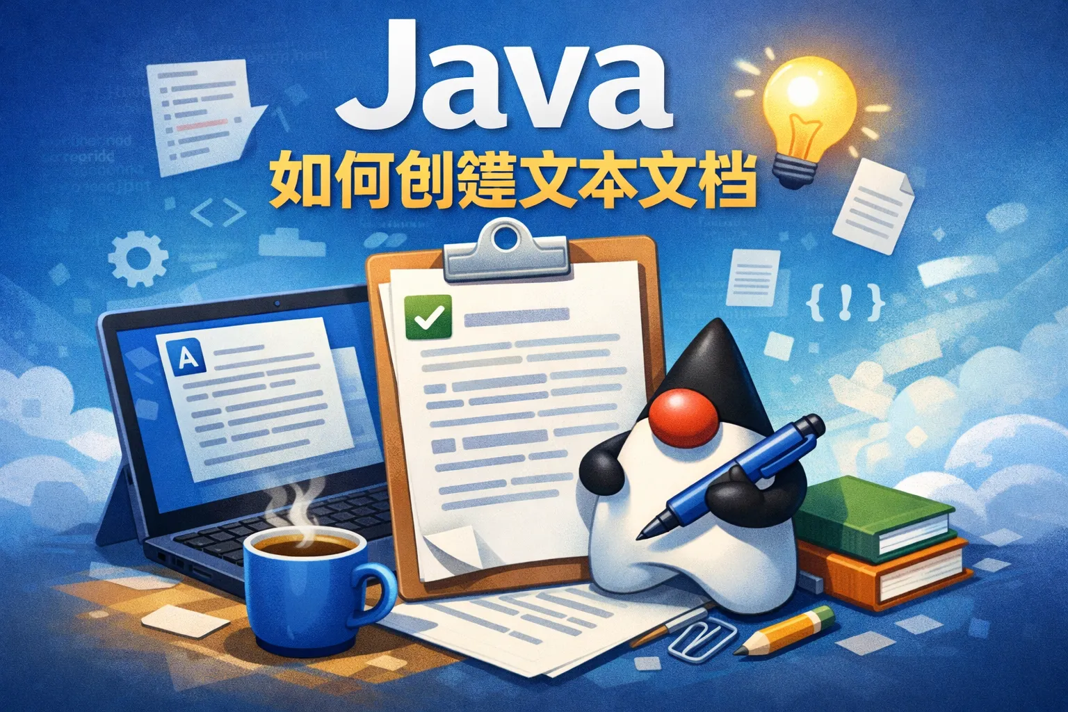 java 如何创建文本文档