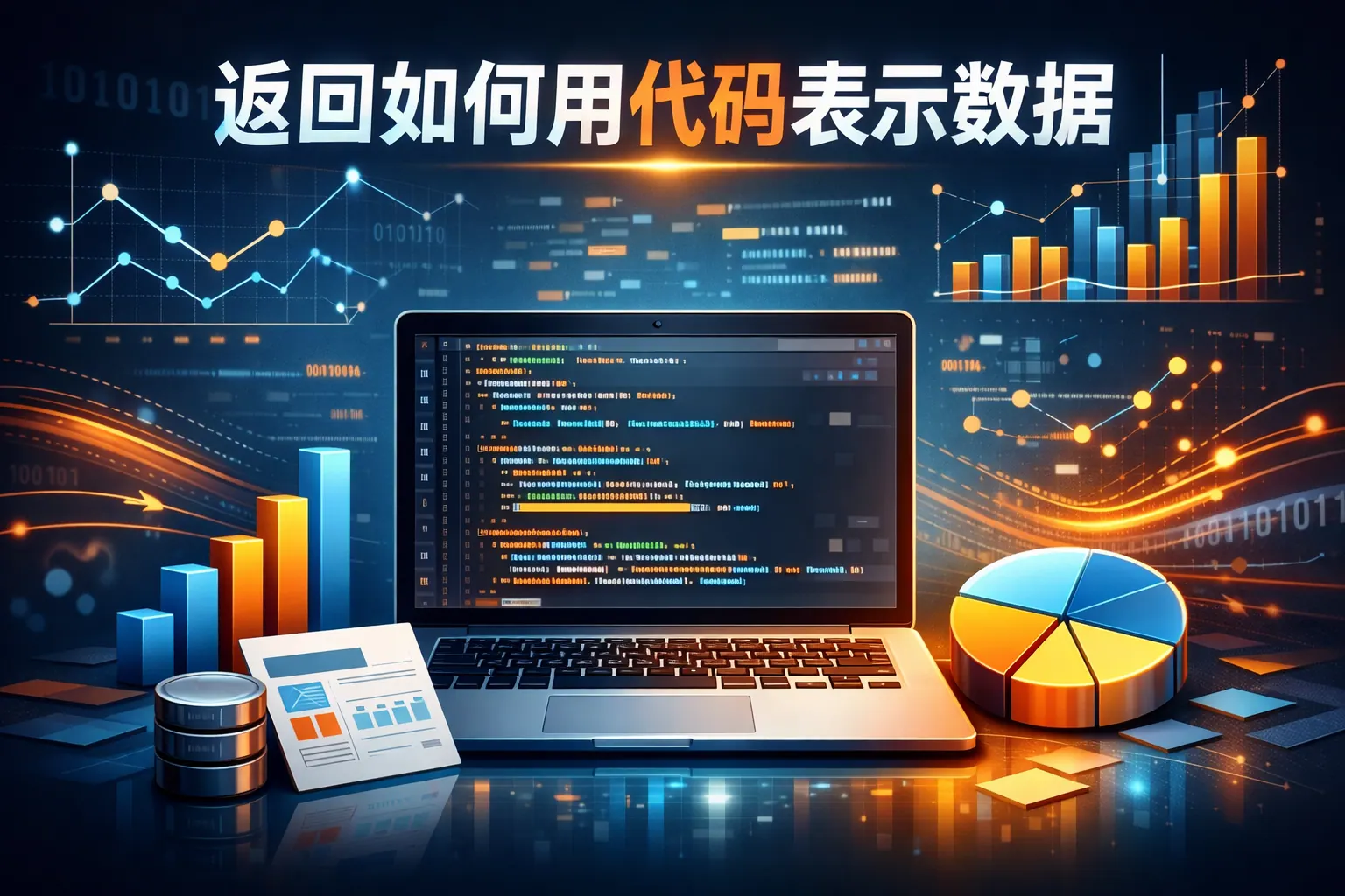 返回如何用代码表示数据