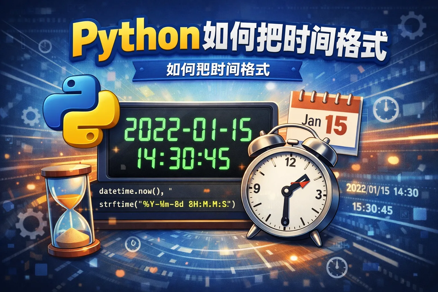 python如何把时间格式