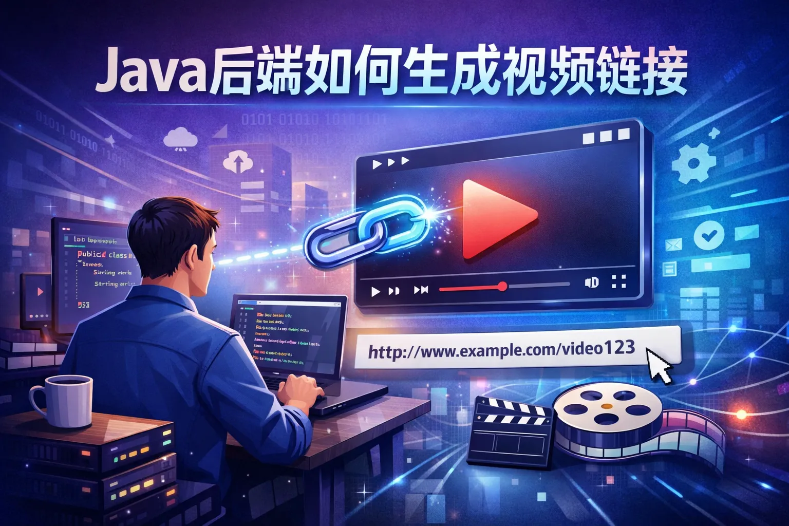 java后端如何生成视频链接