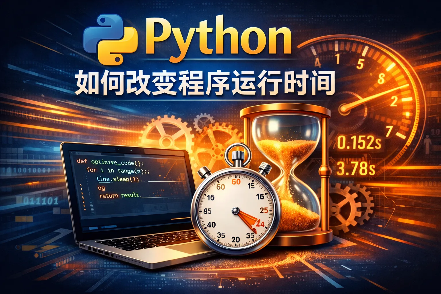 python如何改变程序运行时间