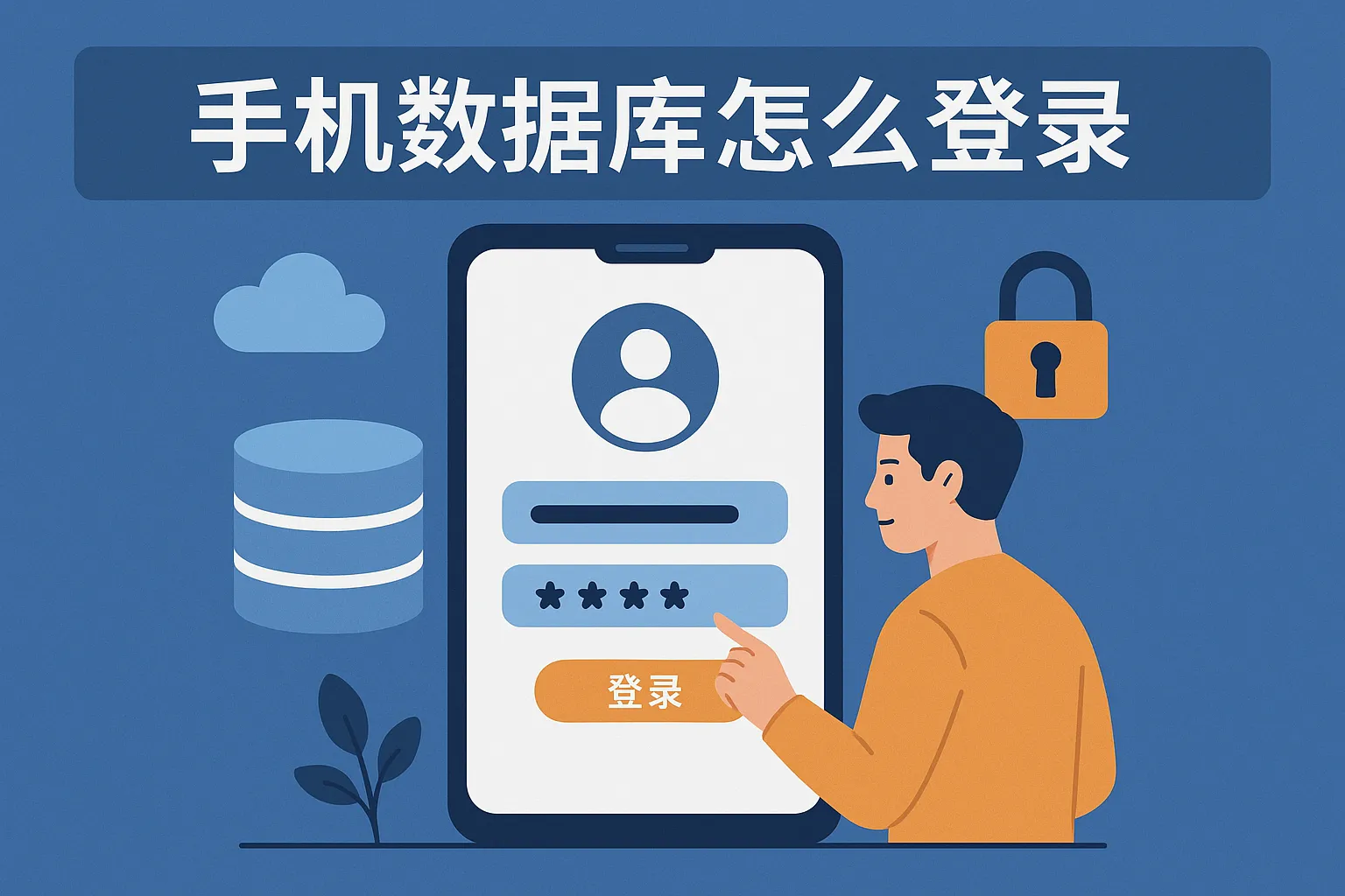 手机数据库怎么登录