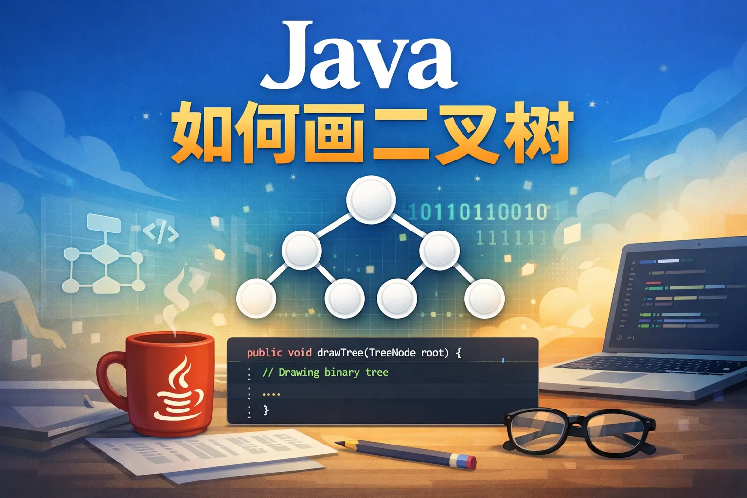 java如何画二叉树