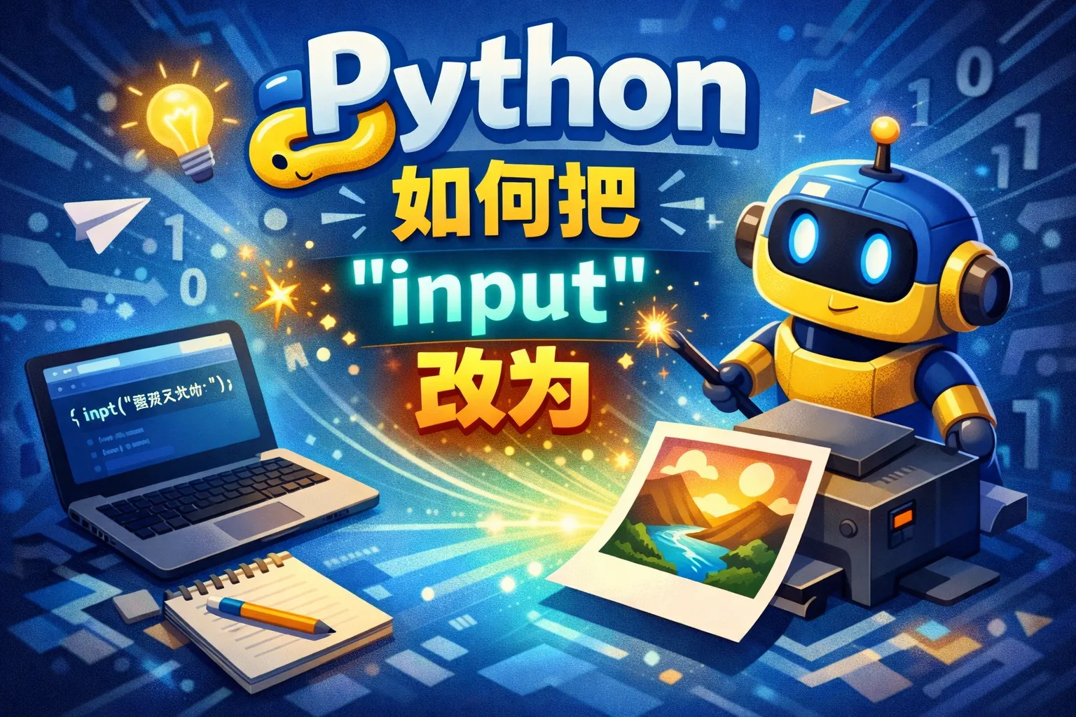 python如何把input改为