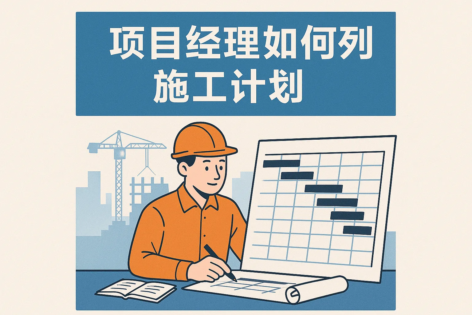 项目经理如何列施工计划