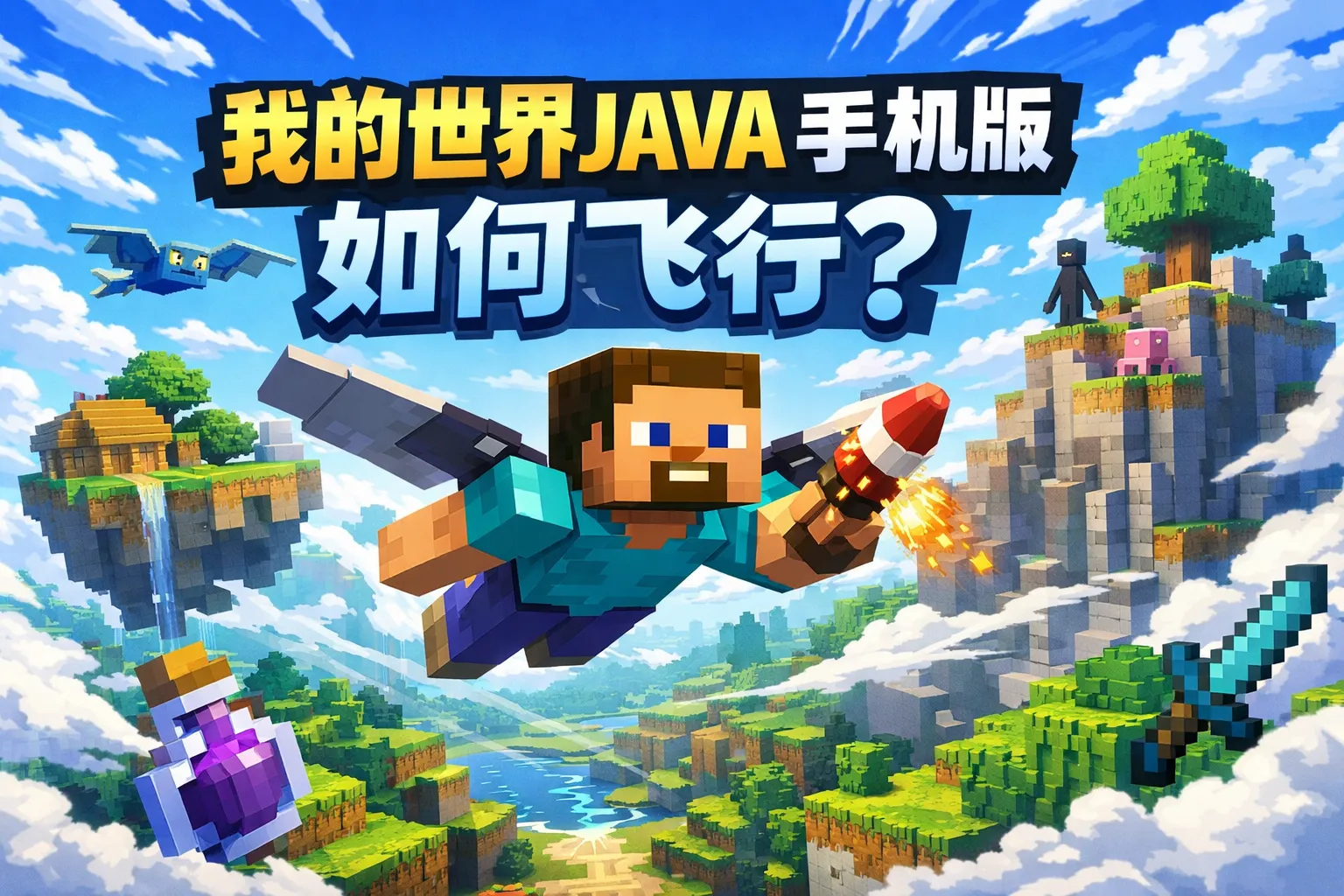 我的世界java手机版如何飞行