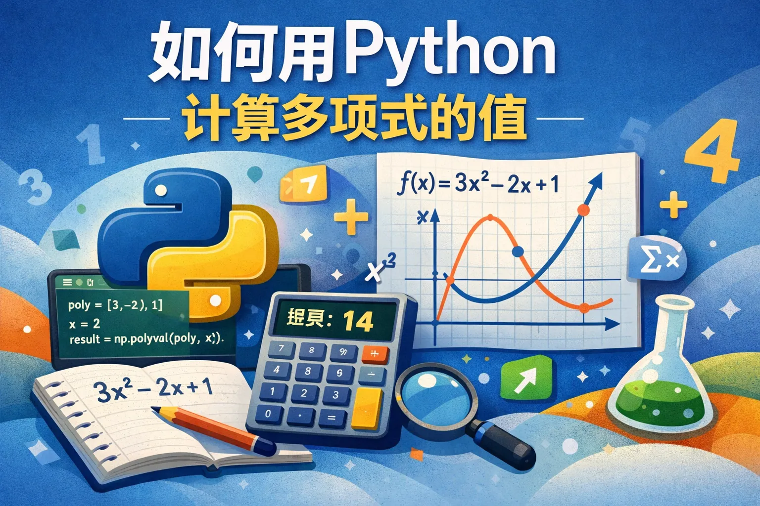 如何用python计算多项式的值