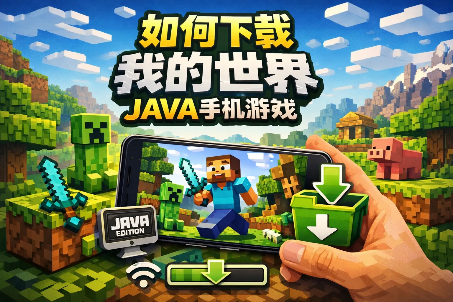 如何下载我的世界java手机游戏