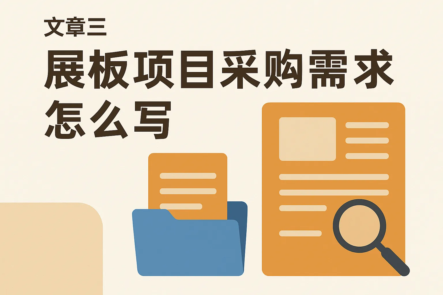 展板项目采购需求怎么写