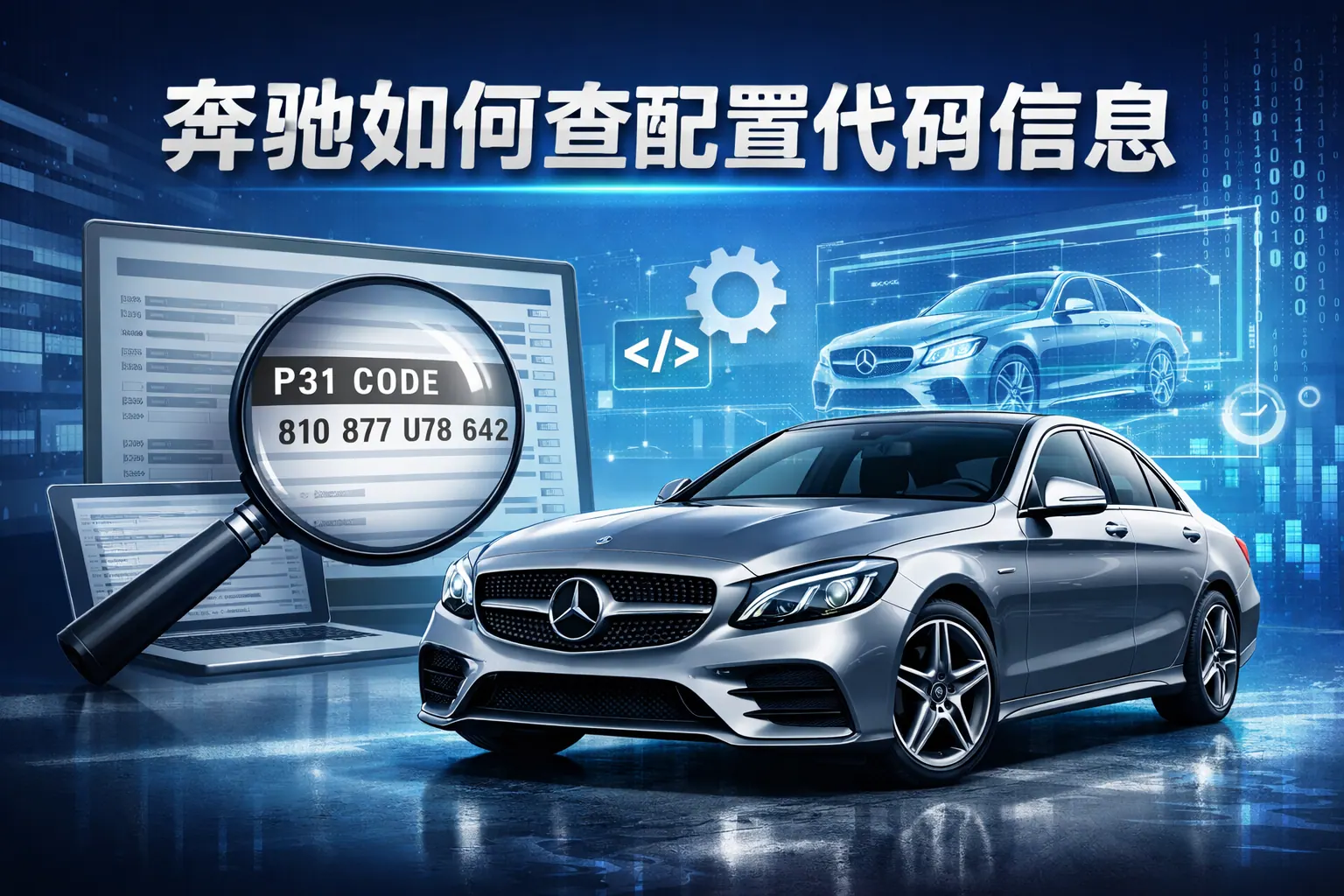 奔驰如何查配置代码信息