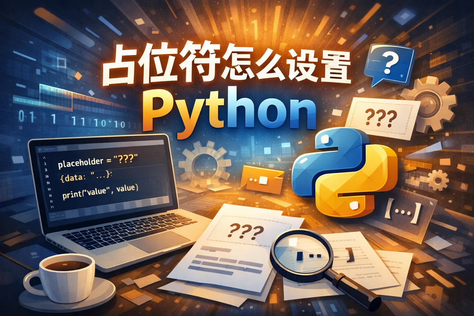 占位符怎么设置python