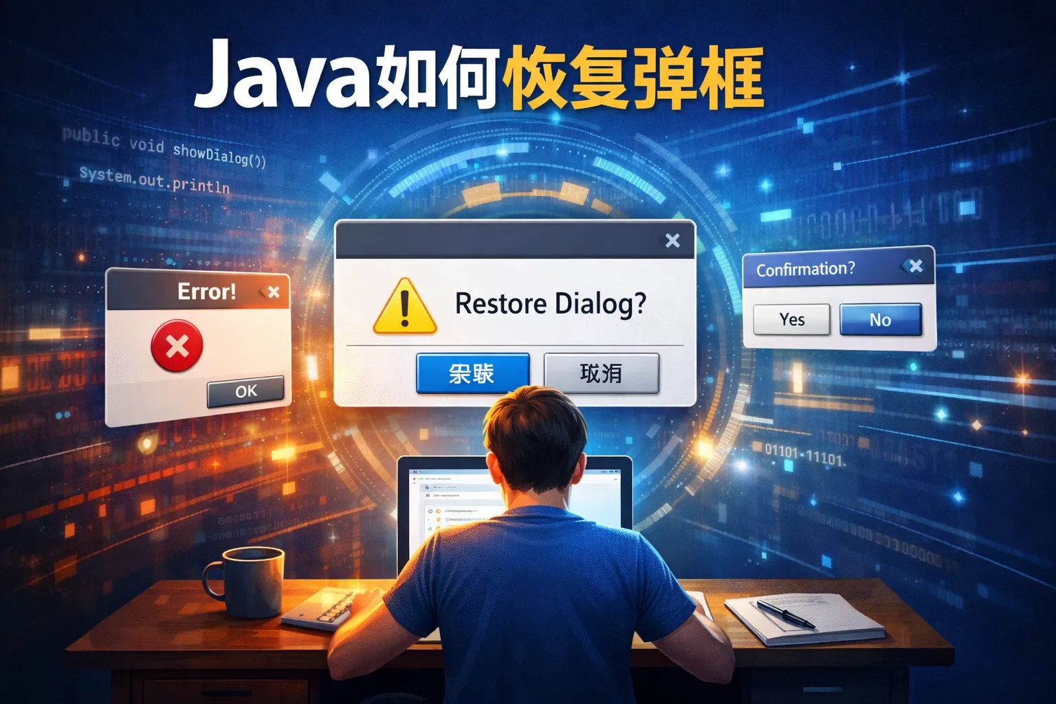 java如何恢复弹框