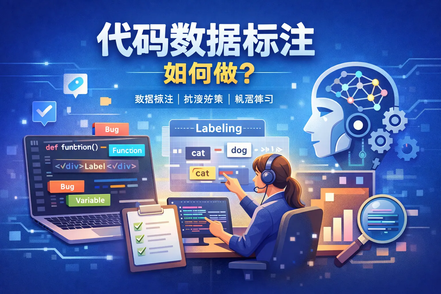 代码数据标注如何做的