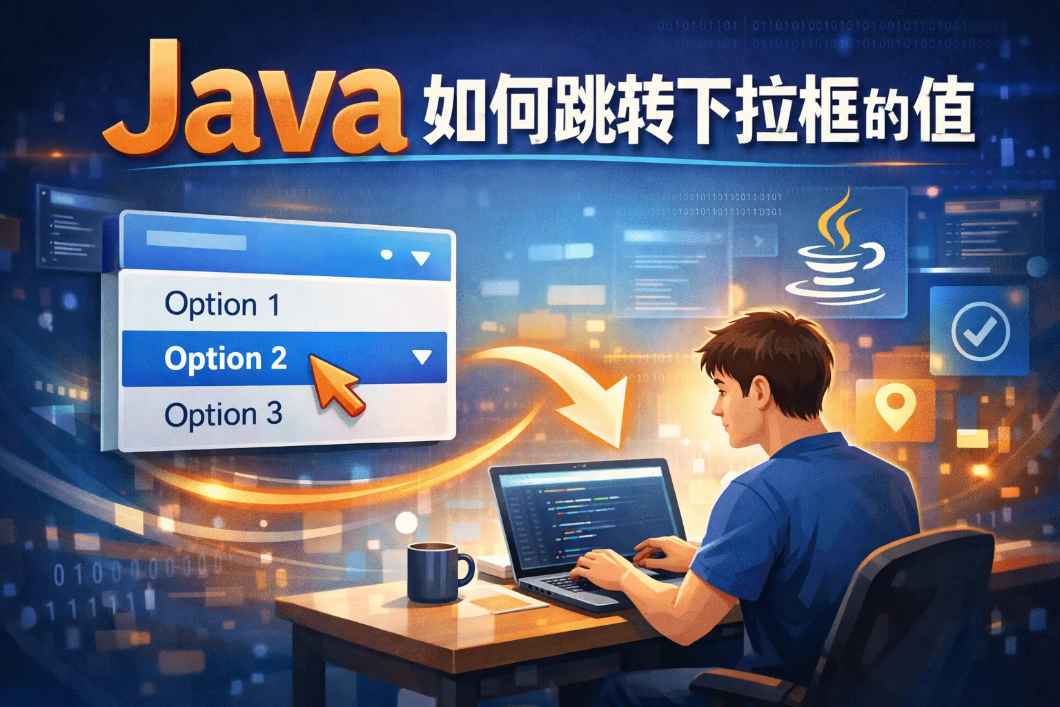 java如何跳转下拉框的值