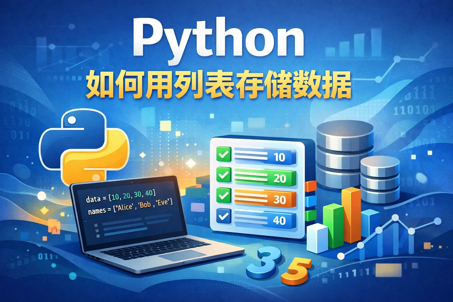 python如何用列表存储数据