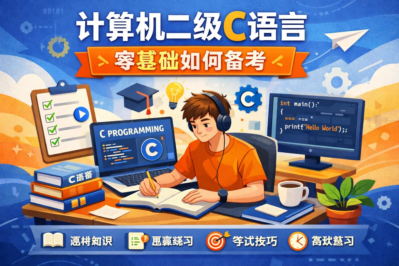 计算机二级c语言零基础如何备考