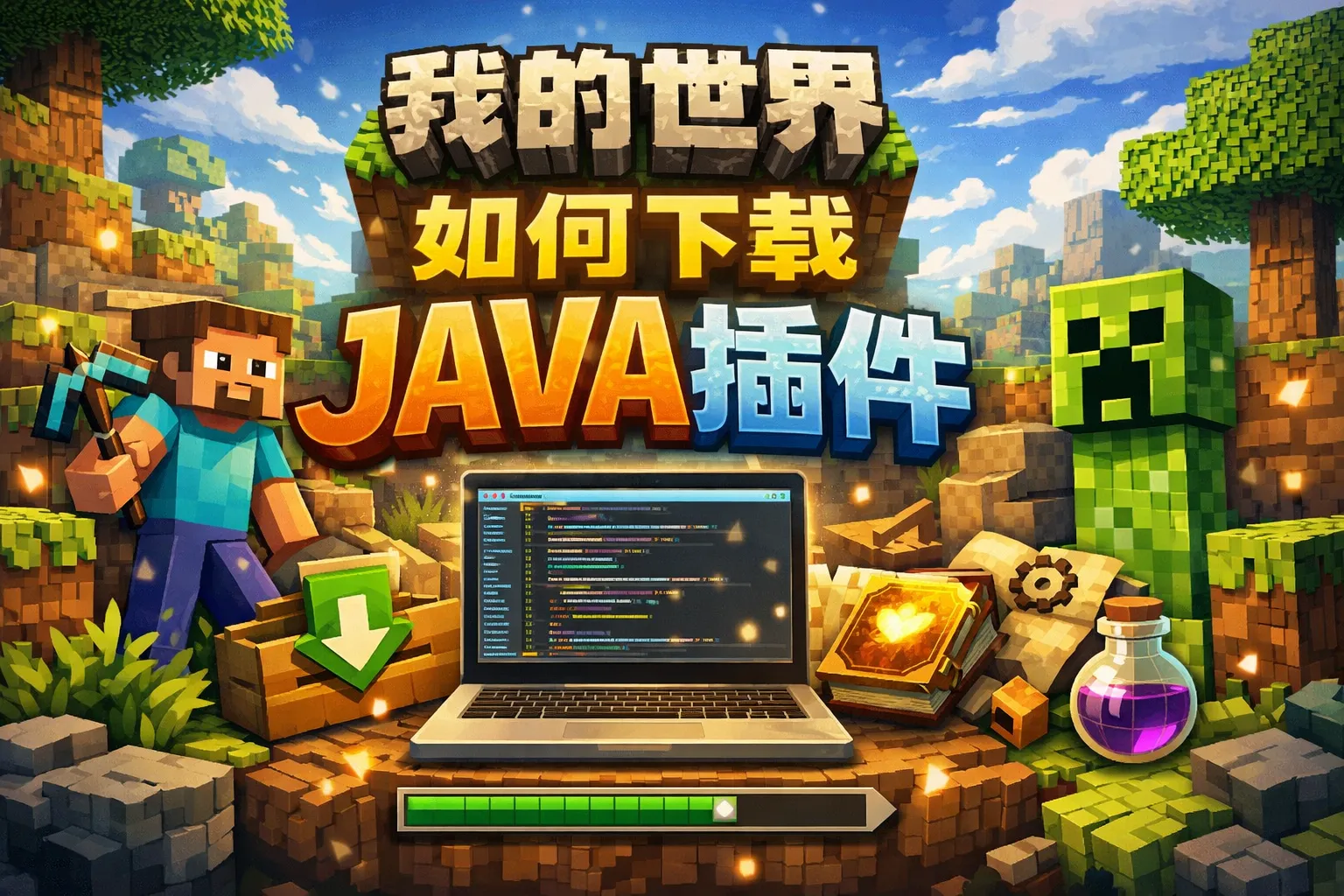 我的世界如何下载java插件