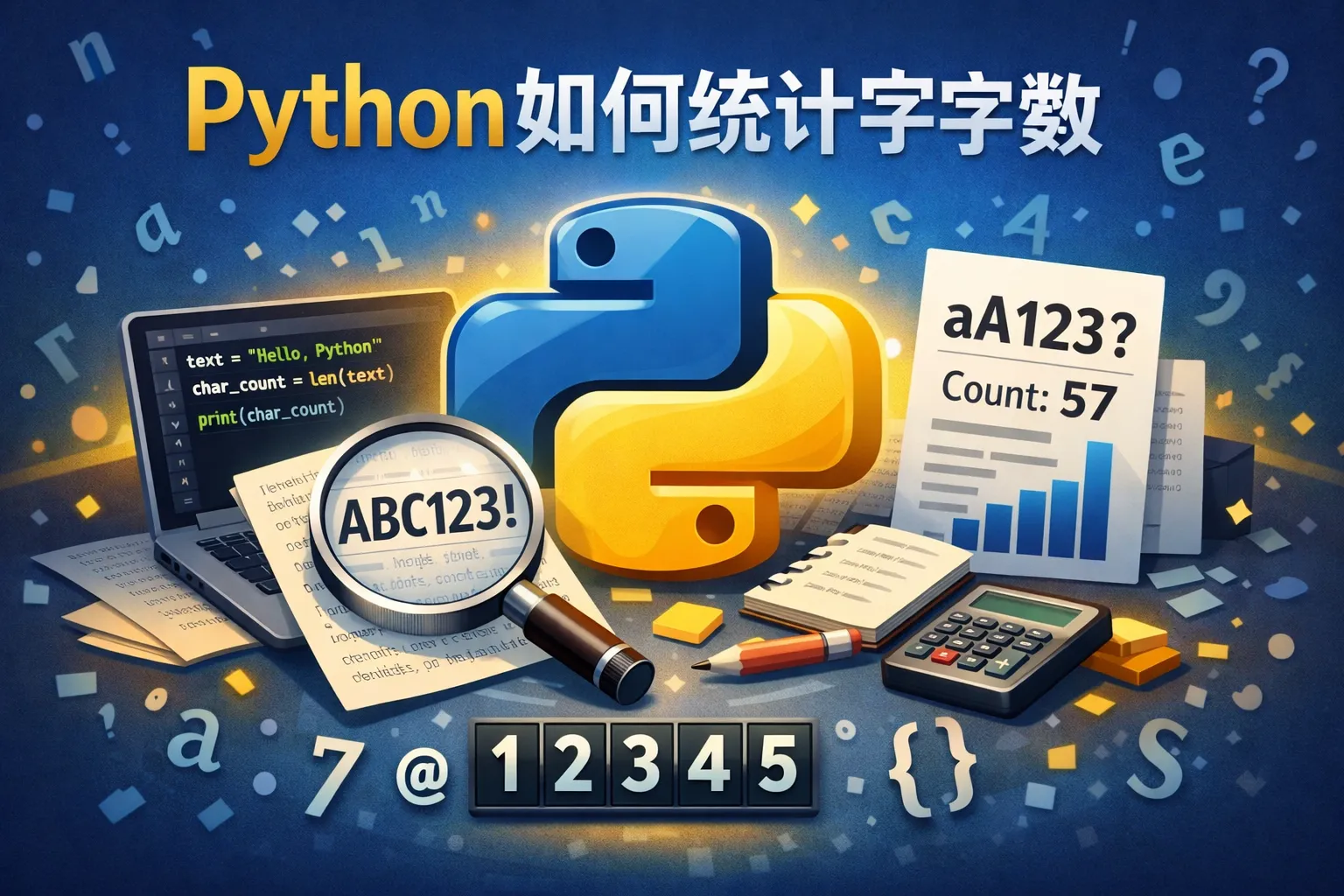 Python如何统计字符数