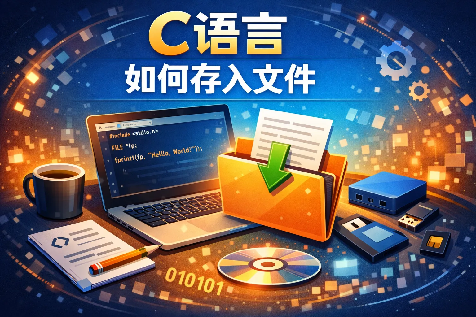 c语言如何存入文件