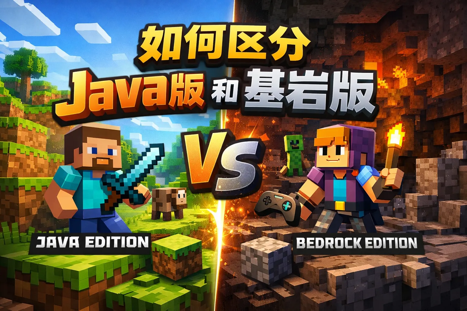 如何区分java版和基岩版