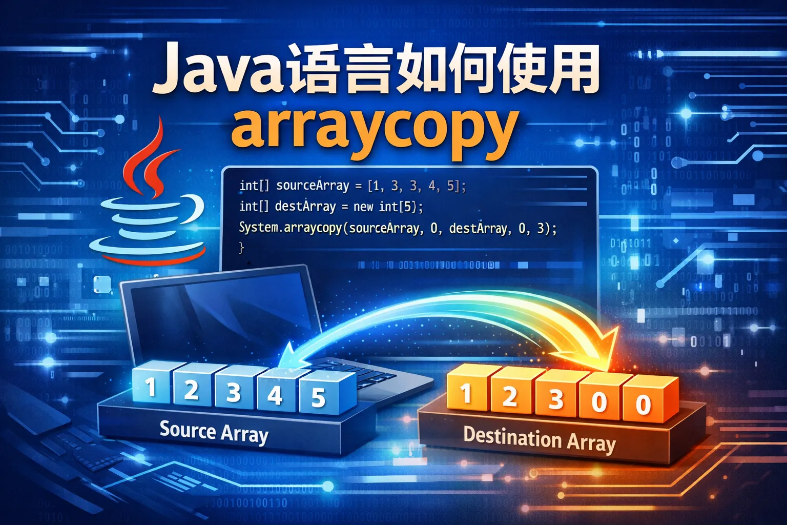 java语言如何使用araycopy
