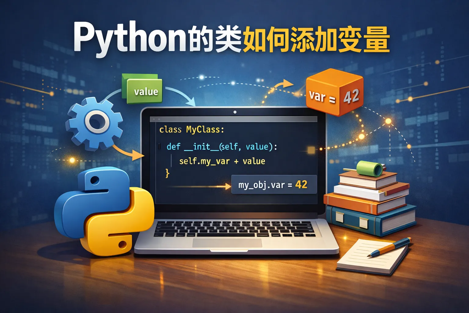 python的类如何添加变量