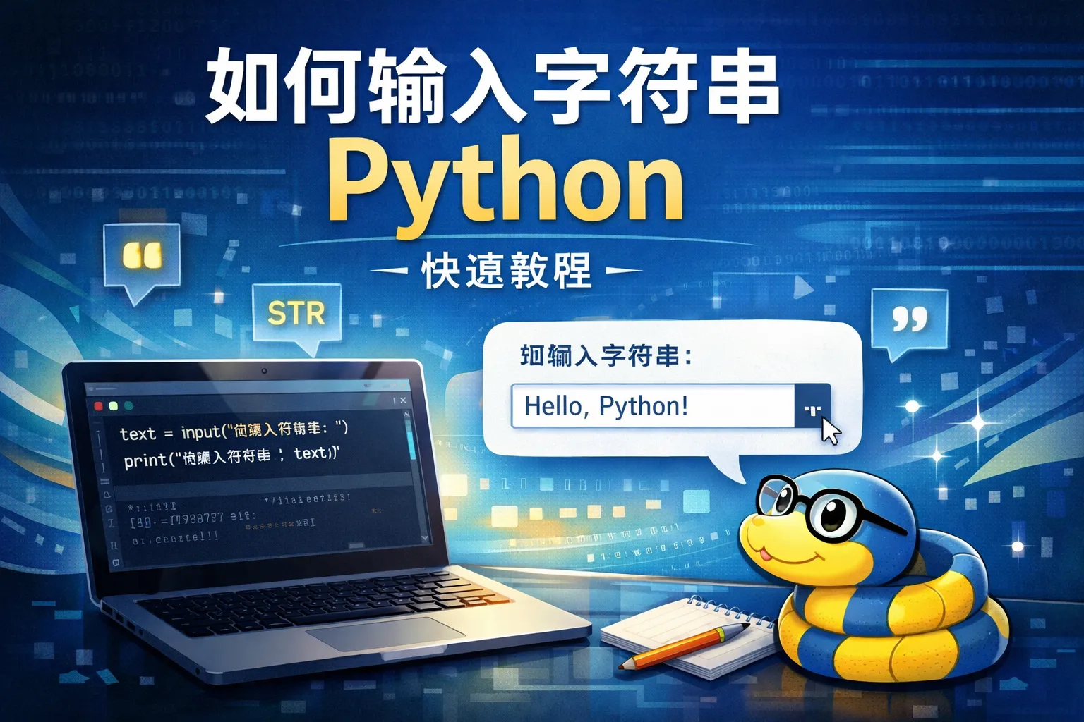 如何输入字符串Python